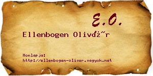 Ellenbogen Olivér névjegykártya